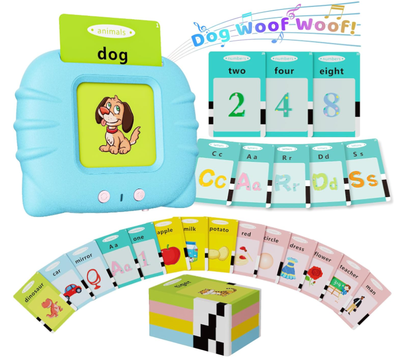 Talking flashcards and reading device