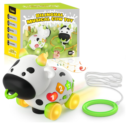 bilingual cow toy for babies