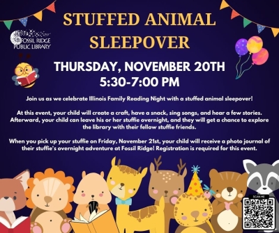 Illinois Family Reading Night Stuffie Sleepover