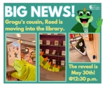 Grogu’s cousin Reed is moving into the library. 