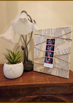 book page photo display